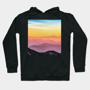 mountain sunrise lansdscape Hoodie